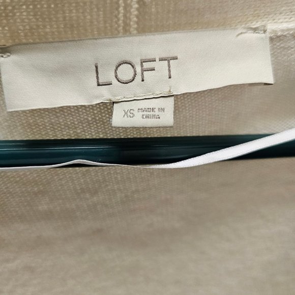 Loft Gray, Cream and Black Striped Cardigan - Picture 3 of 3